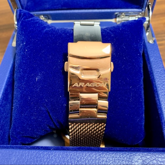 Aragon Rose Gold Men’s Dress Watch - Picture 4 of 8
